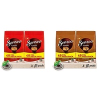 Senseo Pads Classic - Kaffee RA-zertifiziert - 10 Megapackungen XXL x 48 Kaffeepads & Pads Strong - Aromatischer Kaffee RA-zertifiziert - 10 Megapackungen XXL x 48 Kaffeepads