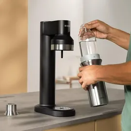 Brita Glasflasche für sodaTRIO Wassersprudler 1 l grau/transparent + 2er Pack