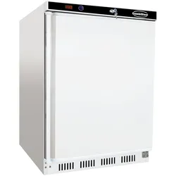Kühlschrank FOSSA | 1x abschließbare Tür | 130 Liter, HxBxT 85,5x60x58,5cm | +2/+8°C | Weiß | + CHEFGASTRO Geschirrtuch