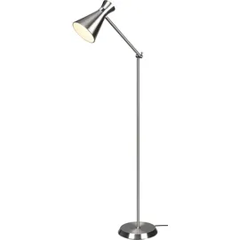 rl live your light Reality Leuchten Stehleuchte Enzo R40781007, Metall Nickel matt, exkl. 1x E27