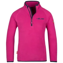 Trollkids Kids Nordland Half Zip, 176 - fireberry/navy