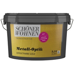 SCHÖNER WOHNEN FARBE Effektfarbe »Trendstruktur«, in Metall-Optik, goldfarben, 2,5 l