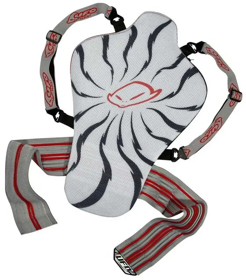 Ufo Rückenprotektor - White / Black / Red - >170 cm