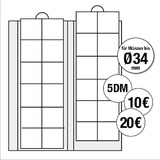 Schwäbische Albumfabrik Ergänzungsblätter für alle Premium-Münzalben für Münzen bis Durchmesser 34 mm, 2er Pack