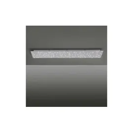 just light. Just Light LED-Deckenleuchte SPARKLE 14672-55 stahlfarbig Metall B/H/T: ca. 25x4x100 cm, 1 Brennstellen - stahlfarbig