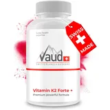 VAUD® Vitamin K2 MK7 Kapseln – 60 Kapseln - Für Blutgerinnung und Starke Knochen - Hochdosiert Mit Vitamin K2 MK7 - Vegan - 100% Natürlich - Laborgeprüft - Hergestellt in der Schweiz