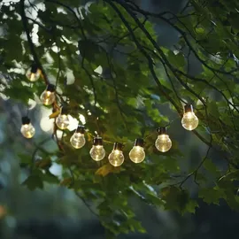 StarTrading LED Lichterkette Solar 180 cm klar warmweiß