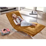 W.Schillig Relaxliege daily dreams Polyester 75 x 91 x 170 cm Gelb mit Kissen