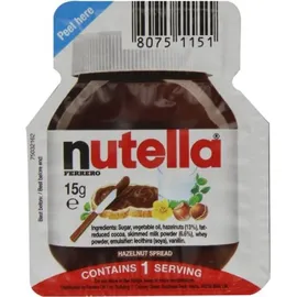 Ferrero nutella Nuss-Nougat-Creme, 120 St. je 15,0 g/1,8 kg