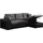 Habitat et Jardin - Ecksofa Reversibel Mit Schlaffunktion 'axel' - 3-sitzer - Schwarz / Grau