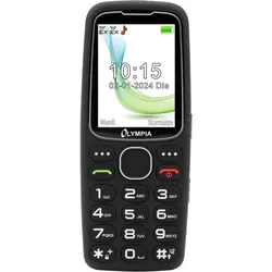 Olympia Mobiltelefon STAR - große Tasten mit Hintergrundbeleuchtung, Farb-Display, Seniorenhandy, Schwarz
