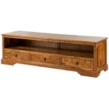 Massivmoebel24 Oxford Lowboard 175x50x53 cm Honig Massivholz