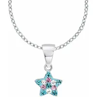 Prinzessin Lillifee Stern Kette mit Anhänger Silber blau/lila/rosa/silberfarben/weiß/türkis