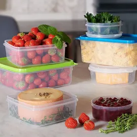MiraHome Vorratsdosen Sets verschiedene Größen rund/quadratisch grün – Vorratsdosen mit Deckel Luftdicht – Gefrierdosen für Mealprep – Küche – Grün