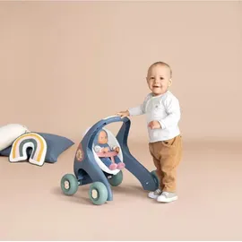 Smoby Little Smoby 3-in-1 Puppenwagen mehrfarbig Blau