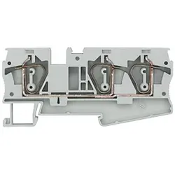 Siemens 8WH20030AH00 Durchgangsklemme mit Zugfederanschluss, 3 Anschlussstellen  - 50 Stück
