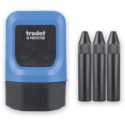 Trodat Datenschutz-Rollstempel »ID Protector« selbstfärbend schwarz blau