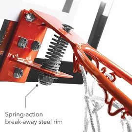 Sklz Pro Mini Basketballkorb fürs Zimmer mit Ball, Basketball Training, Mini Basketball, Mit Schutzpolster und Türhaken, Mehrfarbig, XL (58,4 x 40,6 cm)