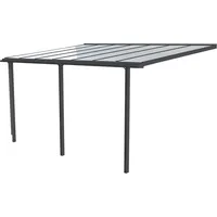 BECKMANN Terrassendach BECKMANN "TREND Gr. 3", grau (anthrazit), B:435cm