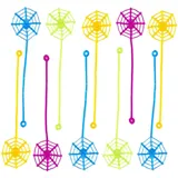 YAPKOLV 10 Stücke Klatschhände Kinder Set, Klebrige Spielzeug, Sticky Glibberhände Als Mitgebsel, Give-Away Und Scherzartikel Für Jungen Mädchen, Spielzeug Und Spaßfaktor Partys (Spinnennetz)