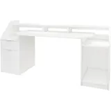 ML-Design Computertisch mit Schublade Tür 179,8x90,6 cm Weiß aus Holz