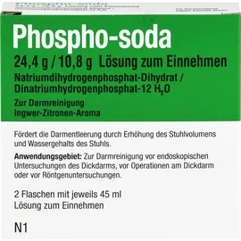 RECORDATI PHARMA GMBH Phospho-soda 24,4 g/10,8 g Lösung zum Einnehmen