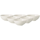 Villeroy & Boch For Me Schälchen ø 13 cm 6er Set + Schale, Weiss
