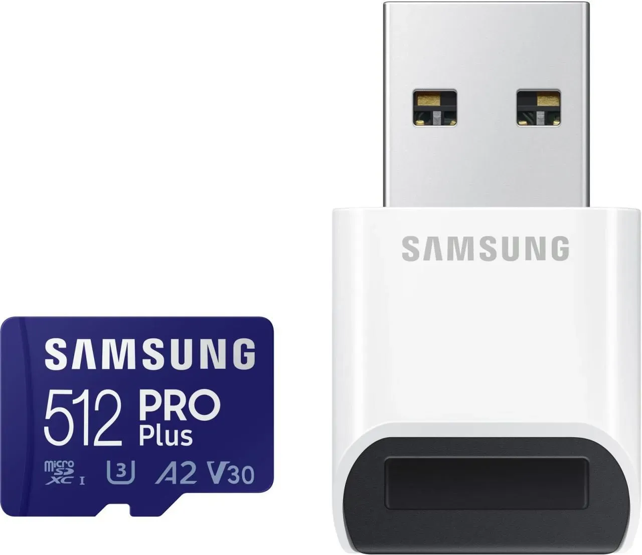 Preisvergleich Produktbild SAMSUNG Speicherkarte mit Lesegerät microSD PRO+ 512 Leser