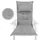 sunnypillow Hochlehner Auflage 120 x 50 x 9 cm grau 6 St.