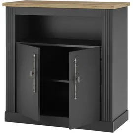 OTTO home WESTMINSTER 92 x 95 x 45 cm Dunkelgrau / Wotan Eiche