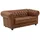 58 aufm Kessel Couch Leder 2-Sitzer Cognac