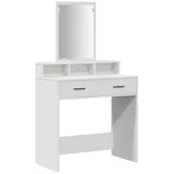 vidaXL Schminktisch mit Schubladen Weiß 79x41x140 cm