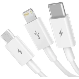 Baseus Superior USB 2.0 1,5 m USB / USB-C / Lightning 3.5A 1.2m (white)
