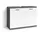 byLIVING Waschbeckenunterschrank Nebraska 80 x 59 cm Anthrazit/Weiß Hochglanz
