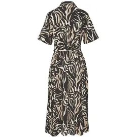 vivance by lascana Hemdblusenkleid Blusenkleider Braun/Schwarz 36