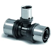 Pipetec Press-T-Stück Mittelabgang reduziert 20 x 20 - 16