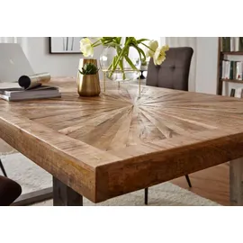 FineBuy Esstisch 200 x 76,5 cm braun