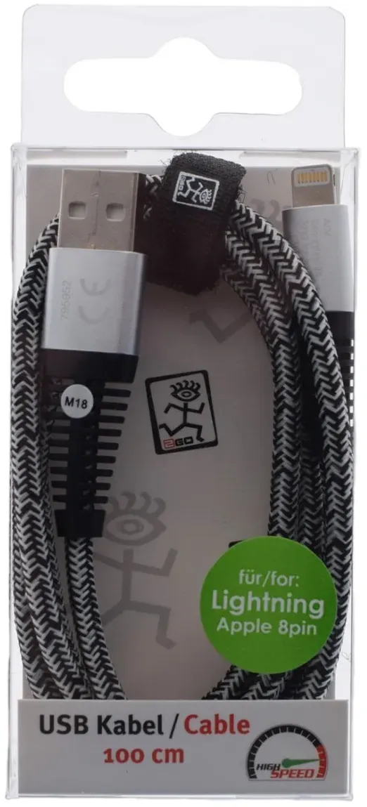 Hückmann Datenkabel Nylon USB 145356