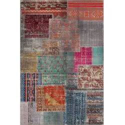 Bamyum Denise Bedruckter 200x300 Teppich Chenille-Druck Maschinell Hergestellt