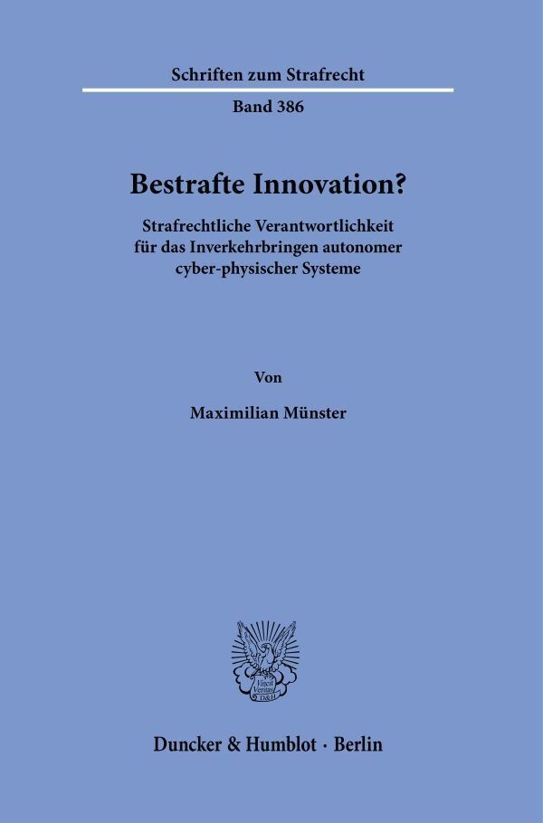 Bestrafte Innovation? - Maximilian Münster  Kartoniert (TB)