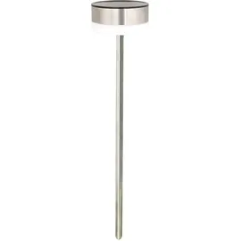 KYNAST GARDEN Wegeleuchte Edelstahl 39 cm Solar 6 LEDs silber