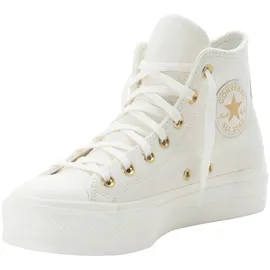 Converse Turnschuhe CHUCK TAYLOR ALL STAR LIFT PLATFORM GOLD in Weiss, 39 1/2
