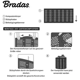 Bradas Gartenkomposter 180 Liter
