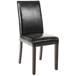 Gastronoble Bolero Esszimmerstühle - Kunstleder - schwarz - 4 Stühle