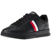 Tommy Hilfiger Herren Cupsole Sneaker Schuhe, Schwarz (Black), 43 EU