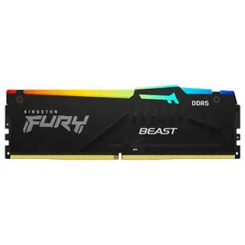 Kingston FURY Beast RGB schwarz DIMM Kit 64GB, DDR5-6000, CL30-36-36 (KF560C30BBEAK2-64)