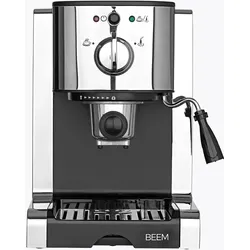 BEEM Siebträger-Maschine Espresso Perfect Ultimate 20bar Chrome-Style 1470W Silber