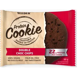 Protein-Cookie Double Chocolate Chips 100 % vegan 90 g EINHEITSFARBE No Size