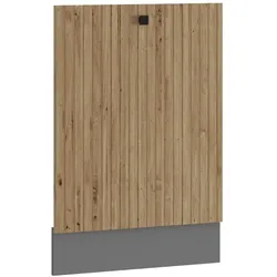 Frontblende vollintegrierten Geschirrspüler 60cm Küche AVA Artisan Lamellenoptik