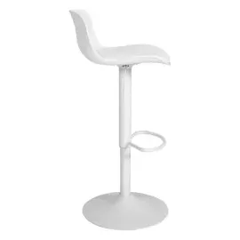 CLP 2er Set Barhocker Almada Kunstleder Bezug I Höhenverstellbarer Barstuhl Mit Fußstütze I Mit Gepolsterte Sitzfläche Und 360 Drehfunktion